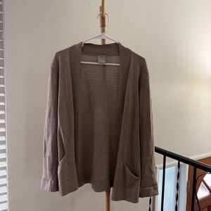 Anthropologie Poetry Brown Open Cardigan Women’s Size Medium